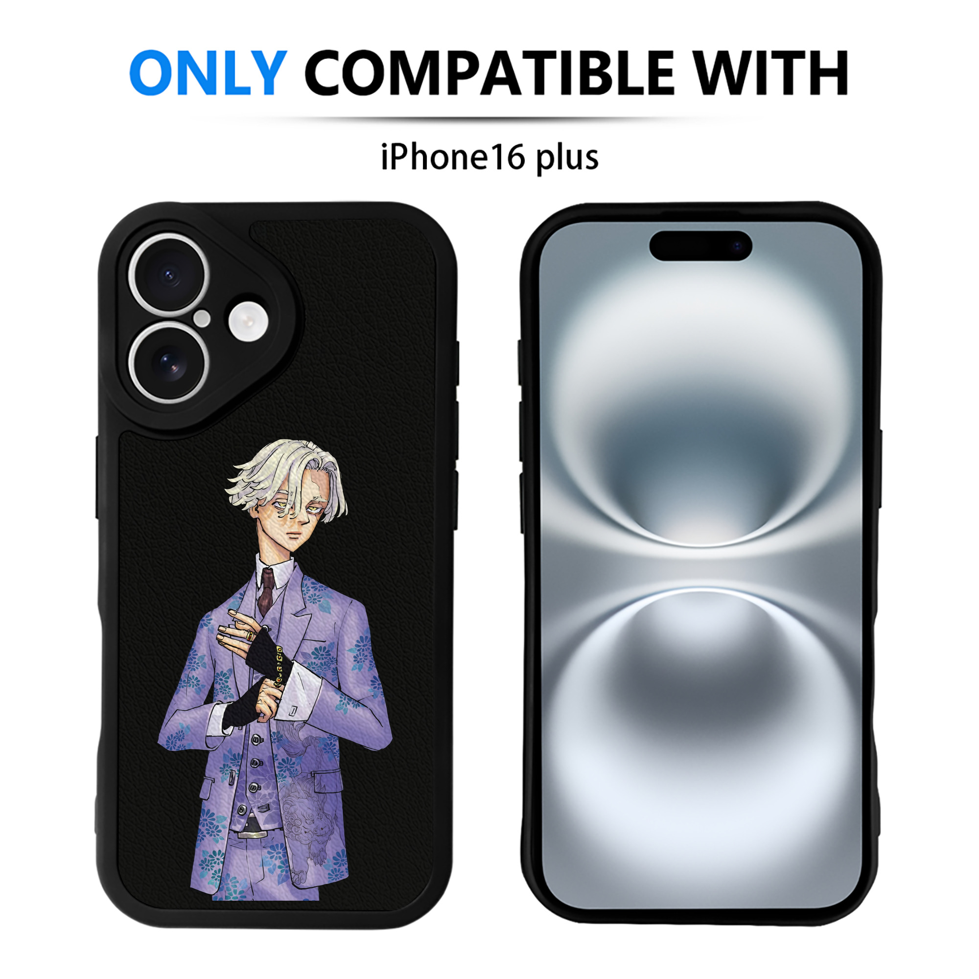 （画像用） 東京リベンジャーズ Tokyo Revengers 【iPhone 16シリーズ対応】シリコンスマホケース（レザー調） 材質：シリコン